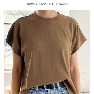 Le Bon Shoppe Jeanne Tee - tobacco